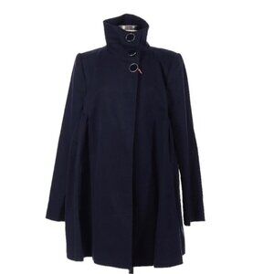 Stella McCartney Navy Blue Swing Coat with Oversized Enamel Buttons 46 US 12